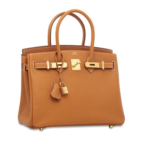 Hermes Birkin 30 Handbag Gold Epson N Stamp HERMES